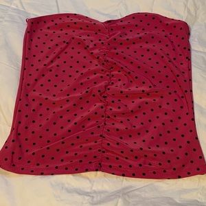 Hot pink tube top